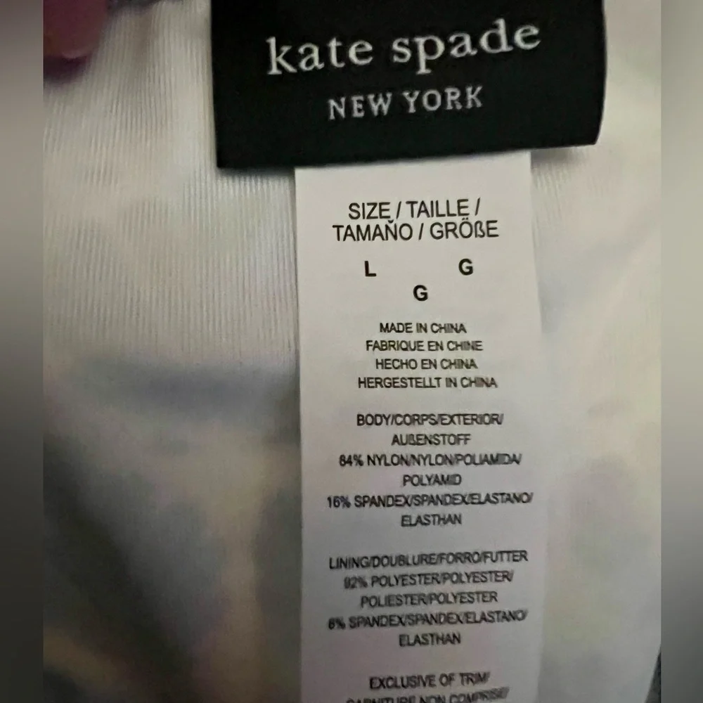 - Kate Spade L Hi Leg Cheeky Blueberry Shell Bikini Bottom! NEW!